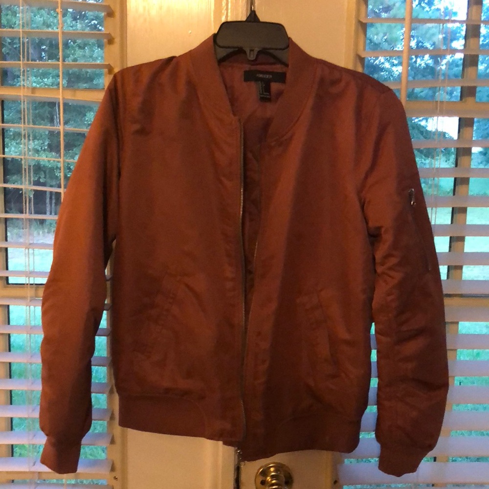 Cute, Lightweight Lined Copper Colored Jacket - image 4
